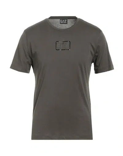Ea7 Man T-shirt Military Green Size Xl Cotton
