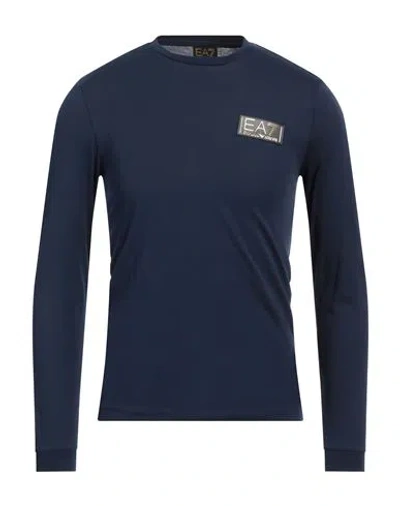 Ea7 Man T-shirt Navy Size 3xl Cotton