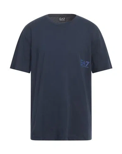 Ea7 Man T-shirt Navy Size 3xl Cotton