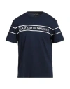 Ea7 Man T-shirt Navy Size 3xl Cotton