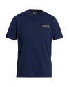 Ea7 Man T-shirt Navy Size Xl Cotton In Blue