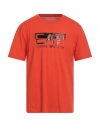 Ea7 Man T-shirt Orange Size 3xl Cotton In Red