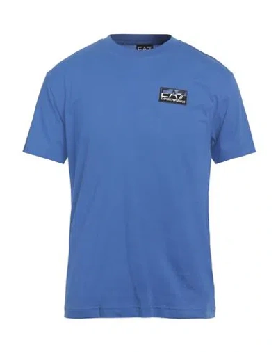 Ea7 Man T-shirt Purple Size Xs Cotton