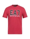 Ea7 Man T-shirt Red Size 3xl Cotton In Red