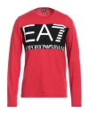 Ea7 Man T-shirt Red Size 3xl Cotton