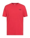 Ea7 Man T-shirt Red Size 3xl Cotton, Elastane In Red