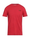 Ea7 Man T-shirt Red Size L Cotton