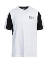 Ea7 Man T-shirt White Size 3xl Cotton