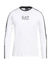 Ea7 2023年秋冬新品 阿玛尼男式新潮印花长袖拼色t恤 In White