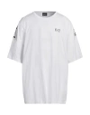 Ea7 Man T-shirt White Size 3xl Cotton In White