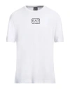 Ea7 Man T-shirt White Size 3xl Cotton