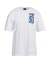 Ea7 Man T-shirt White Size 3xl Cotton