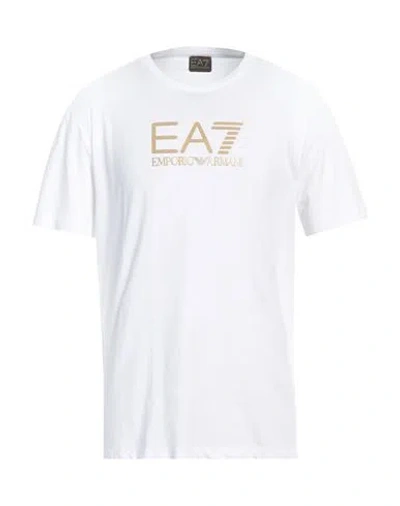 EA7 EA7 MAN T-SHIRT WHITE SIZE 3XL COTTON