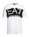 Ea7 Man T-shirt White Size 3xl Cotton In White