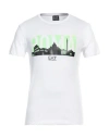 Ea7 Man T-shirt White Size 3xl Cotton In White