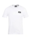 Ea7 Man T-shirt White Size 3xl Cotton In White