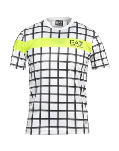 Ea7 Man T-shirt White Size 3xl Recycled Polyester