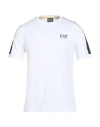 Ea7 Man T-shirt White Size M Cotton