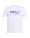 Ea7 Man T-shirt White Size Xxl Cotton In White