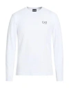 Ea7 Logo-print Long-sleeve T-shirt In White