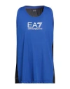 Ea7 Man Tank Top Blue Size Xl Polyester