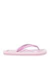 Ea7 Man Thong Sandal Lilac Size 42 Rubber In Pink