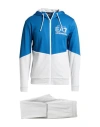 Ea7 Man Tracksuit Azure Size 3xl Cotton, Elastane