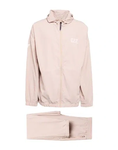 Ea7 Man Tracksuit Beige Size 3xl Polyester In Gold