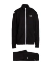 Ea7 Man Tracksuit Black Size 3xl Cotton, Elastane