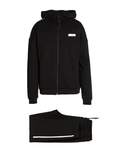 Ea7 Man Tracksuit Black Size Xl Polyester, Cotton, Elastane