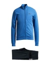 Ea7 Man Tracksuit Blue Size S Cotton, Elastane