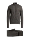 Ea7 Man Tracksuit Charcoal Size Xxl Cotton In Grey