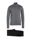 Ea7 Man Tracksuit Grey Size S Cotton, Elastane In Grey