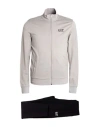 Ea7 Man Tracksuit Grey Size S Cotton In Gray