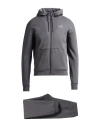 Ea7 Man Tracksuit Lead Size Xs Cotton, Polyester In Grey