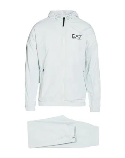 Ea7 Man Tracksuit Light Green Size 3xl Polyester In Black
