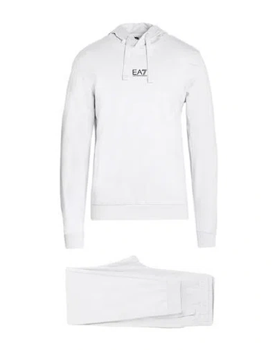 Ea7 Man Tracksuit Light Grey Size 3xl Cotton