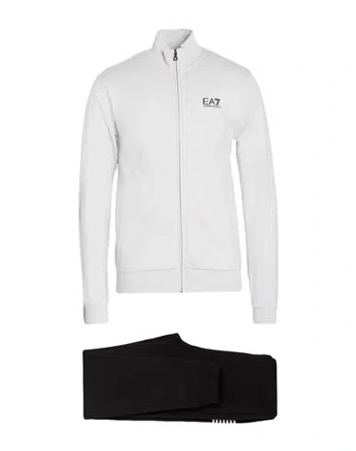 EA7 EA7 MAN TRACKSUIT LIGHT GREY SIZE 3XL COTTON
