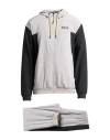 Ea7 Man Tracksuit Light Grey Size Xxl Polyester, Elastane In Gray