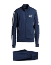 Ea7 Man Tracksuit Midnight Blue Size 3xl Cotton, Polyester, Elastane
