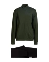 Ea7 Man Tracksuit Military Green Size L Cotton, Elastane