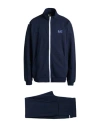 Ea7 Man Tracksuit Navy Size 3xl Cotton, Elastane In Navy