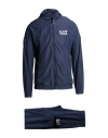 Ea7 Man Tracksuit Navy Size S Polyester In Blue