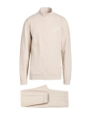 Ea7 Man Tracksuit Off White Size 3xl Cotton, Polyester, Elastane In Off White