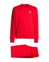 Ea7 Man Tracksuit Red Size Xl Cotton, Polyester, Elastane