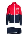 Ea7 Man Tracksuit Red Size L Cotton, Elastane