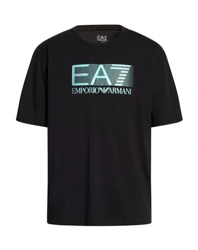 Ea7 Man T-shirt Black Size 3xl Cotton