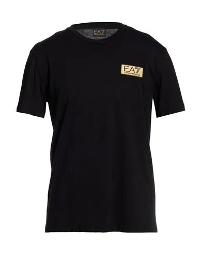 Ea7 Man T-shirt Black Size 3xl Cotton