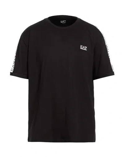 Ea7 Man T-shirt Black Size 3xl Cotton