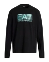 Ea7 Man T-shirt Black Size 3xl Cotton, Elastane